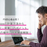 初心者必見！！pipsの計算方法から損切り・利食いのポイント、そしてロットの増やし方などを徹底解説！